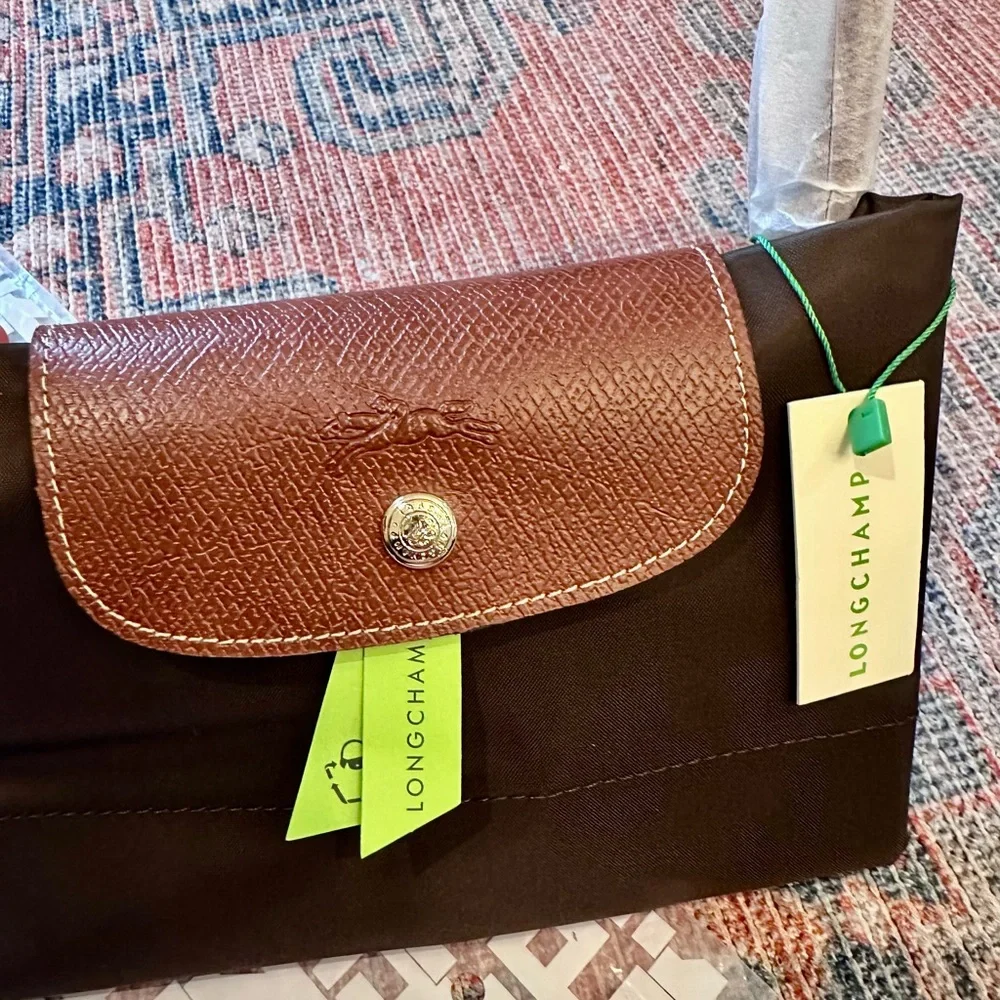 Longchamp Brown Foldable Nylon Tote “Le Pliage” - Picture 4 of 10